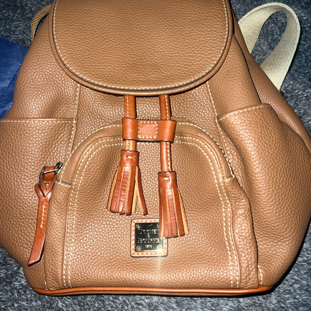 Dooney & Bourke Brown Leather Backpack